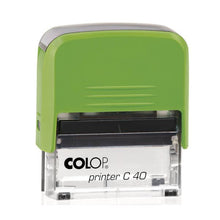 Kép betöltése a galériamegjelenítőbe: Max. 6 soros COLOP Printer C40 bélyegző KOMPLETTEN
