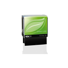 Kép betöltése a galériamegjelenítőbe: Max. 4 soros COLOP Printer IQ20 Green Line bélyegző KOMPLETTEN
