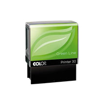 Kép betöltése a galériamegjelenítőbe: Max. 5 soros COLOP Printer IQ30 Green Line bélyegző KOMPLETTEN
