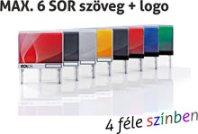 Kép betöltése a galériamegjelenítőbe: Max. 6 soros COLOP Printer IQ40 bélyegző KOMPLETTEN
