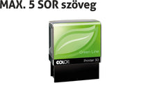 Kép betöltése a galériamegjelenítőbe: Max. 5 soros COLOP Printer IQ30 Green Line bélyegző KOMPLETTEN
