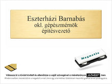 Kép betöltése a galériamegjelenítőbe: Kitűző névtáblák mágnessel
