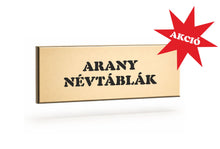 Kép betöltése a galériamegjelenítőbe: Névtábla (rézhatású arany, gravírozott)
