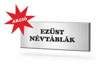 Kép betöltése a galériamegjelenítőbe: Névtábla (fémhatású ezüst, gravírozott)
