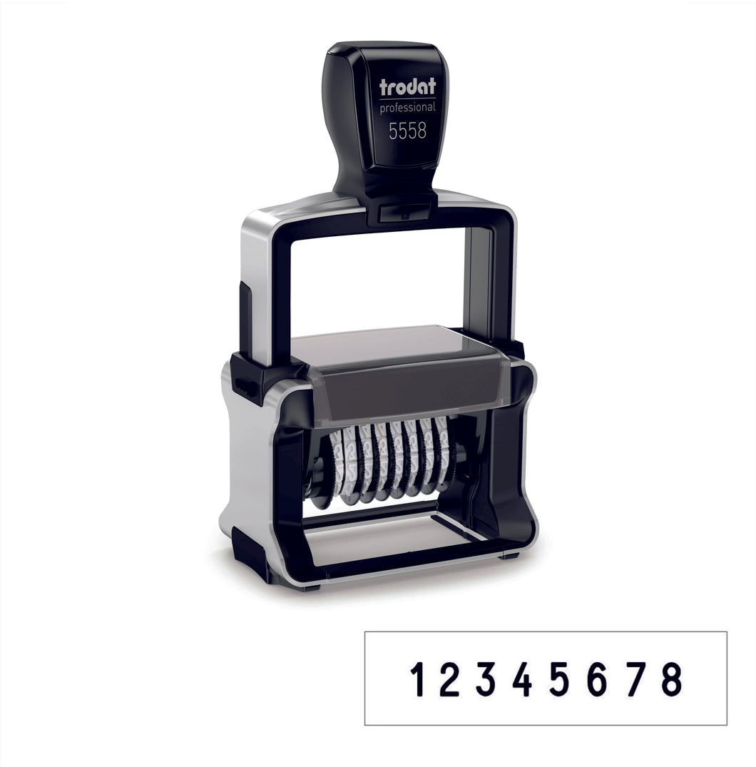 TRODAT Professional 5558 fémvázas számozó bélyegző (8 szám)
